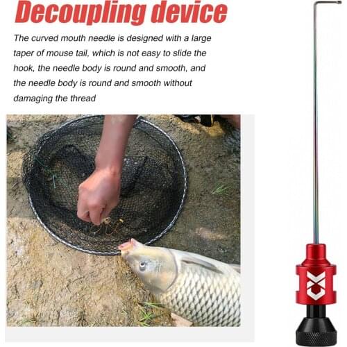 Stainless Steel Fishing Nail Knot Tying Fly Knock Fish Hook Decoupling Tool Large Taper of Mouse Tail Fishhook Decoupler Tool