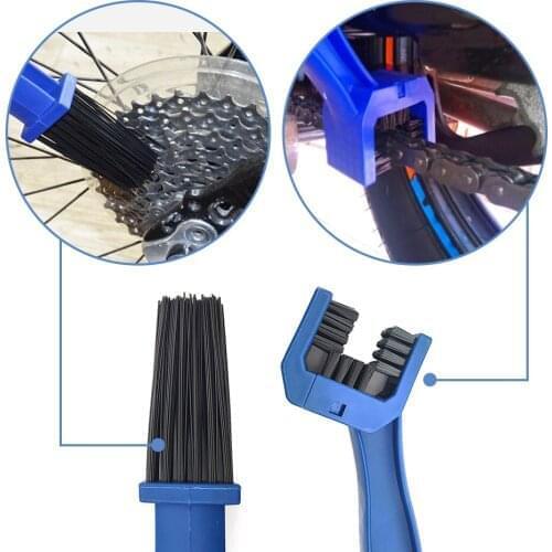 Motorcycle Bicycle Chain Clean Brush Gear Grunge Brush Cleaner Tool For Kawasaki KX85 KX125 KX250 KX250F KX450F GTR1400 gtr 1400