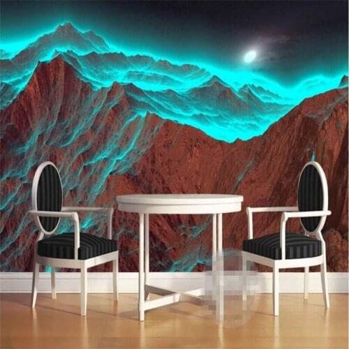 Shocking 3D volcano group mural background wall professional production mural wholesale wallpaper custom photo wall