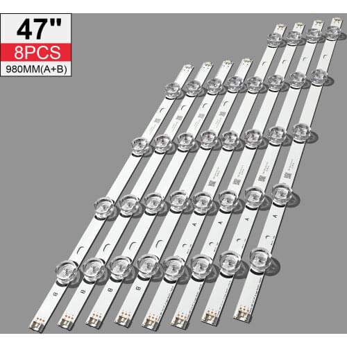 LED Backlight strip for LG 47" inch TV innotek DRT 3.0 47" 47LB6300 47GB6500 47LB652V 47LB650V LC470DUH 47LB5610 47LB565V