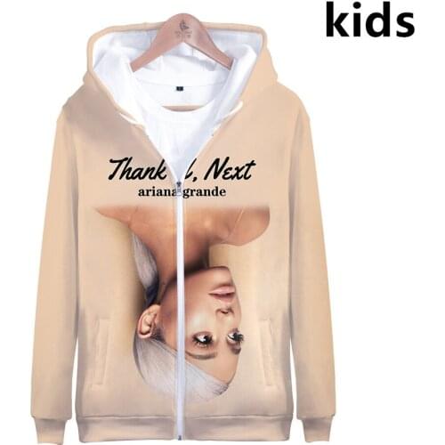 3 To 13 Years Kids Hoodies Ariana Grande 3d Printed Hoodie Sweatshirt Long Sleeve Jacket Ariana Grande Coat Children Clothes