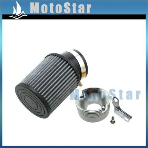 Air Filter + Adapter For Go-Karts Some Golf Carts Mud Boats Racing Lawnmowers Minibikes Powered Paragliders