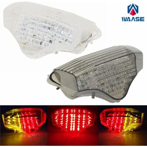 Waase For Yamaha FZ6 Fazer Naked S2 2004 2005 2006 2007 2008 2009 2010 Tail Light Brake Turn Signals Integrated LED Light