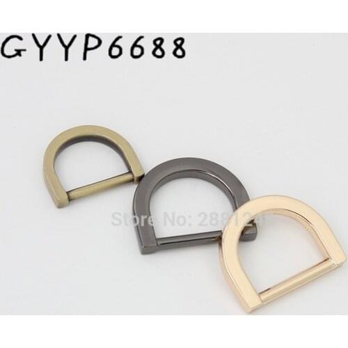 13mm 16mm 6colors bags' polished nickel inside bags metal accessory alloy welded d rings for bag accessories DIY Bag Parts belt
