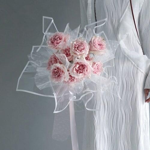 20pcs/lot Transparent Cellophane Waterproof OPP Flower Wrapping Paper Bouquet Floral Gift Packaging Material