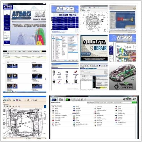 2020 All data Alldata 10.53+Mit/chell Software 2015 +Vivid Workshop Data+ATSG Elsawin Auto Repair software 24in1 1tb hdd usb3.0