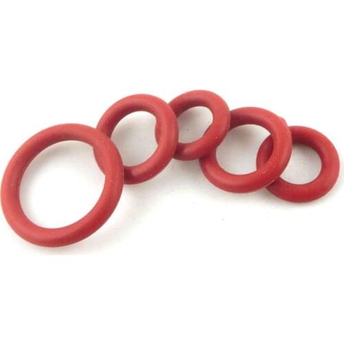 300pcs/lot 1.5mm Thickness 5-14mm Outside Dia. Red Silicon Rubber O-ring Seals Oil Seal O Ring Gasket Repair Tool parts