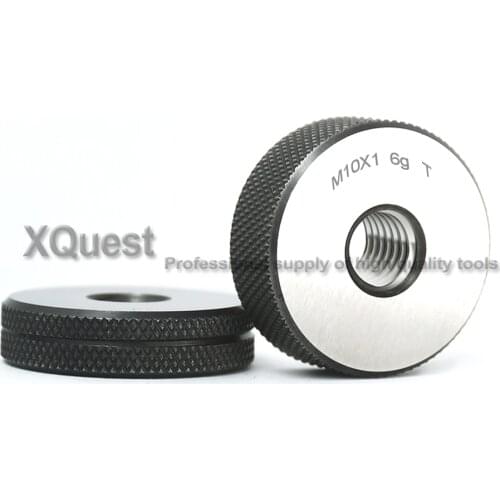 6g Metric thread ring gauge set M10 M10X1.5 M10X1.25 M10X1 Fine screw ring gage gauges thread inspection tools M10X0.75 M10X0.5