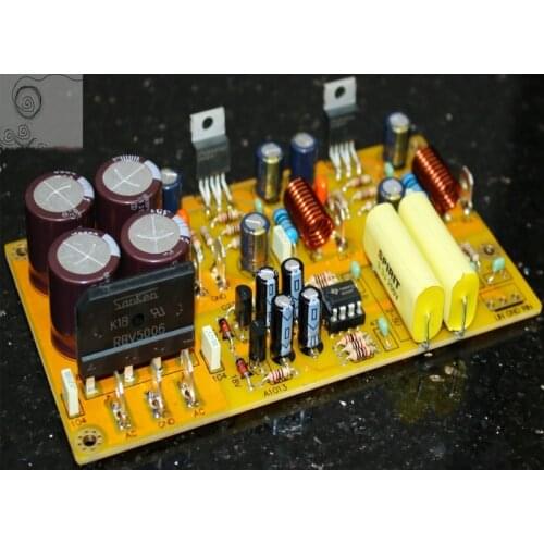 AC Double 18V 25W*2 8 Ohm LM1875+NE5532 HIFI Power Amplifier Board Home Audio Power Amplifier Board 2 Channels DIY