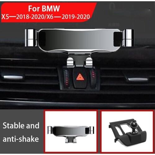 Car Mobile Phone Holder For BMW X5 X6 X7 G05 G07 2019-2020 Mounts Stand GPS Special Gravity Navigation Bracket Car Accessories