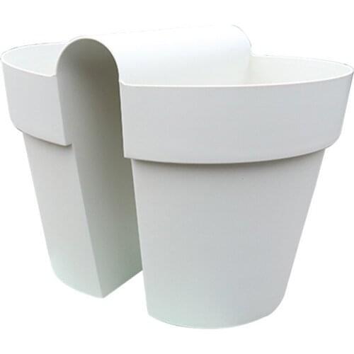 Plant Care Flower Pot Decorative Hanging Succulents Guardrail Drain The Bottom Potted And Stored Resin Home Garden Saddle Basin