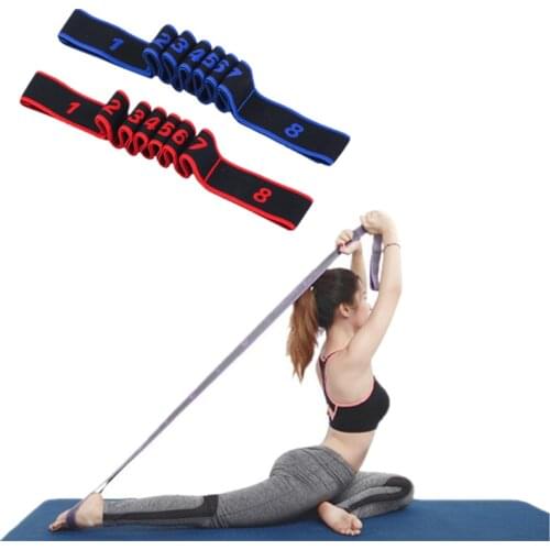 Yoga Belt Stretch Strap Leg Stretcher Ballet Cheer Dance Gymnastics Trainer Hemiplegia Rehabilitation Correction Resistance Band