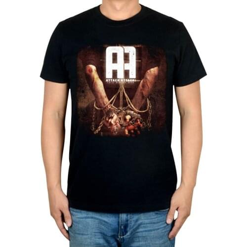 4 designs Summer Style Attack Attack Punk Rock Band Black T shirt mma fitness 100%Cotton Heavy Dark Metal print Tshirt XXXL