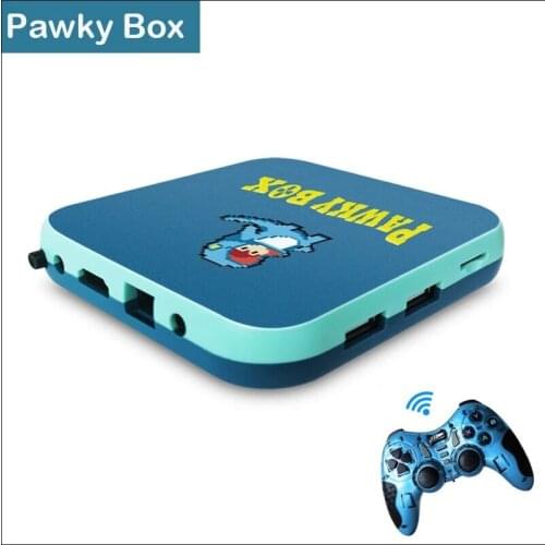 Pawky Box Console Game TV Box Retro Video Game Super Console for NES/PSP/SNES/PS1 4K HD Output WiFi Just Plug and Play