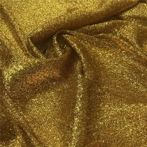 Lac221 11colors Solid Color Metallic Fabric Stretch Mesh Yarn Fashion Wedding and Stage Decoration Clothes Laser Texture Fabrics