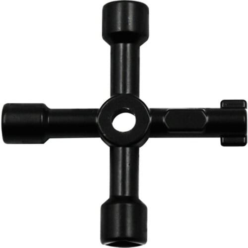 Multifunction 4 Ways Universal Triangle Wrench Cross Key Plumber For Gas Electric Meter Cabinets Bleed Radiators Stainless Steel