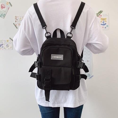 Fashion Women Mini Canvas Backpack Anti-theft Shoulder Bag School Bag for Teenager Girls School Backapck Female Small Backpack