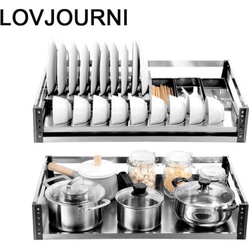 Mutfak Kuchnia Accessories Organizer Despensa Gabinete Stainless Steel Rack Cocina Kitchen Cabinet Cestas Para Organizar Basket