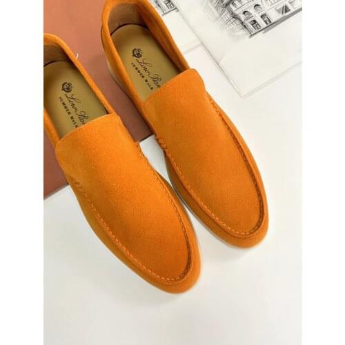 High quality Suede Casual Men Shoes Outdoor Slip On Lazy Loafers Simple Cozy Leisure Mules Multicolor Driving Walk Shoes for Men