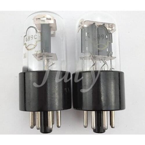 A pair of Soviet poisonous 6H9C tubes, which can replace 6SL7 6N9P tubes, with a unique and soft sound