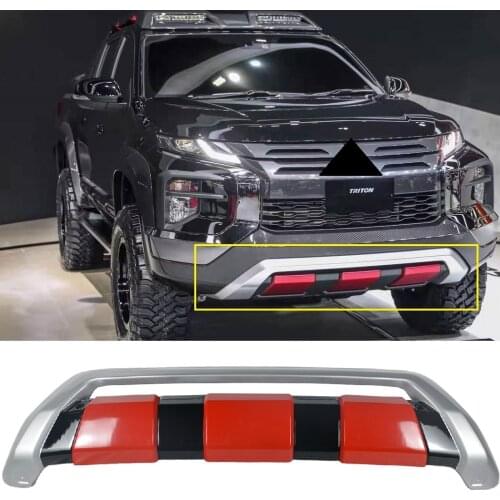 Triton L200 Front Bumper Fit For Mitsubishi Triton L200 Bumper Bar Pickup 2019 2020 2021 Exterior Car Parts Auto Accessories