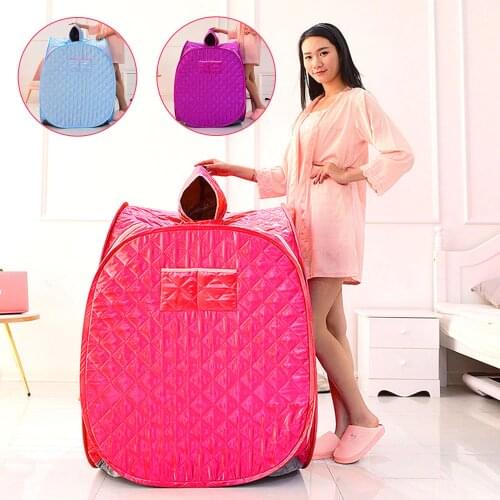 Portable Folding One Person Steam Sauna SPA Room Tent Box without Steamer for Weight Loss Full Body Slimming Relaxation