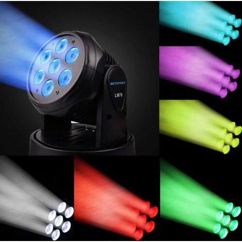 Factory outlet LED 7x18W Moving Head light 6IN1 RGBWA+UV Professional for Effect stage for Disco DJ Music Party Club Dance