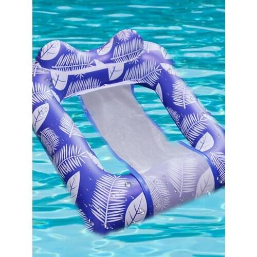 PVC Summer Inflatable Folding Floating Row Swimming Pool Water Hammock Summer Swimming Pool Deck Chair Floating