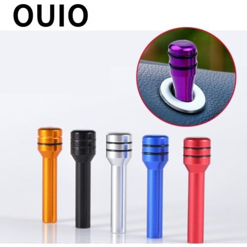 2Pcs Car Door Lock Knob Pull Pins Aluminum Alloy for Audi A8 D3 A4 B8 B5 B7 A3 8P 8V Q5 Q7 A5 A6 C5 C7 A1 tt Volvo S60 XC90 V40