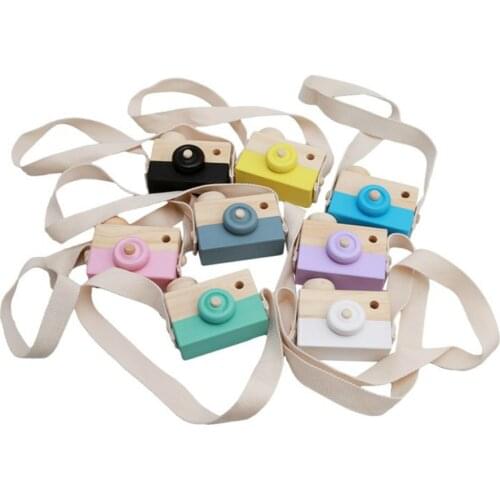 Nordic Hanging Kid Wooden Camera Toys Gift Toy Room Furnishing Articles Birthday Gift Kid Wood Toys 2021 New A695482