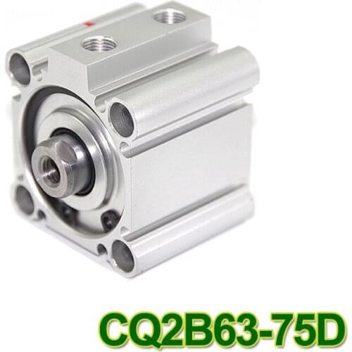 SMC Type CQ2B series CQ2B63-75D bore 63mm stroke 75mm Double Acting single rod Pneumatic Compact Cylinder CQ2B63-75 CQ2B63*75