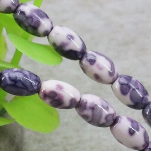 Special Offer Multicolor Rice Bucket Loose DIY Beads Semi-precious Riverstones Rain Flower Rainbow Stones Jewelry making 6X8mm