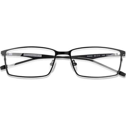 Super Lighter Eyeglasses Titanium Glasses Frame For Men Suit Computer Reading Optical Prescription Eyewear Clear Lens Spectacle
