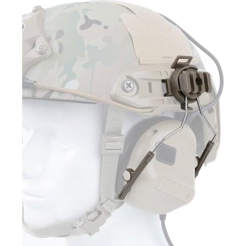 Tactical Fast Rail Mounts Headset Airsoft Paintball Headset Holder Set Adapter Set 360 Rotation Helmet Rail Suspension Bracket