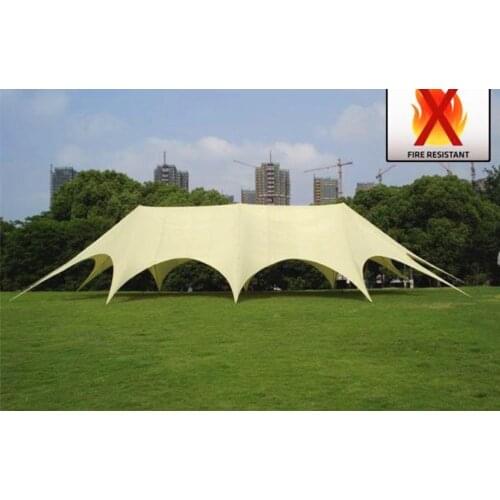 14m x 25m Three Poles Star Marquee PVC Material for Trade Show Fair Exhibition Party Wedding Display Event Sun Shelter Fly Tents