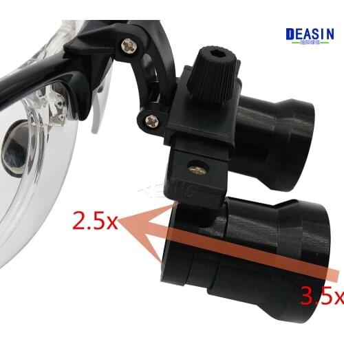 High Quality Adjustable magnification from 2.5x to 3.5x Dental Loupes Magnifier with Surgical Magnifying Glasses