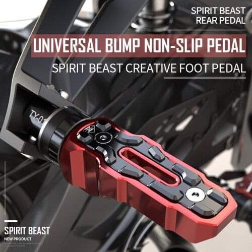 Spirit Beast Rear Pedal Motorbike Accessories for Benelli 300 Bn600 Motorcycle Universal Anti-skid Widened Pedal Free Shipping