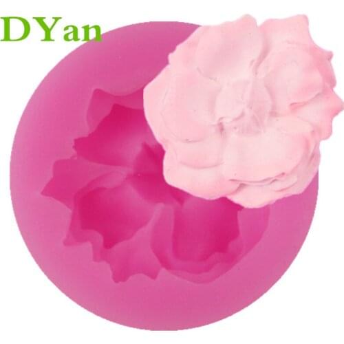 Winter Jasmine Flower Liquid Silicone Fondant Mold Aroma Gypsum Silicone Mold Chocolate Cake Mold Baking A1671