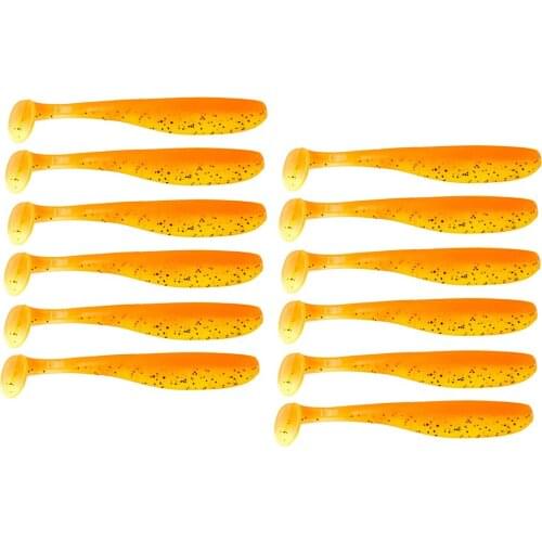 12 pcs 7cm Swimbaits Minnow/Shad Paddle Tail Worms Soft Fishing Lures Baits for Saltwater Freshwater Fishing Accessories Pesca