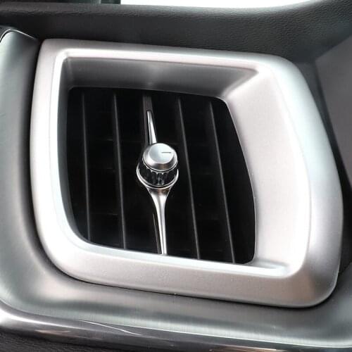 ABS Chrome For Volvo XC60 2018 Car Accessories Left And Right Air Outlet Decoration Strip Cover Trim Car Sticker Styling 2Pcs