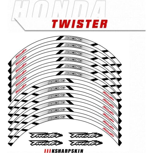 Motorcycle Racing equipment Accessories Wheel Tire Rim Decoration Adhesive Reflective Decal Sticker For Honda twister CB250
