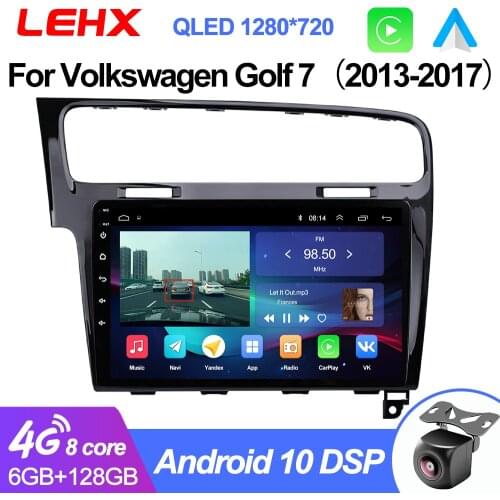 LEHX 2 din Radio Car Android 9.0 2GB RAM Multimedia Player For Volkswagen Golf 7 2013-2017 2 din GPS Navigation dvd WIFI