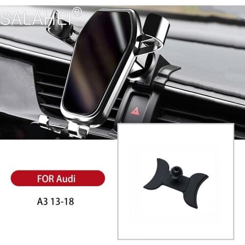 Car Phone Holder Mount GPS Phone Navigation Bracket For Audi A3 S3 Year 2013-2018 Auto Car Phone Holder Bracket Accessories