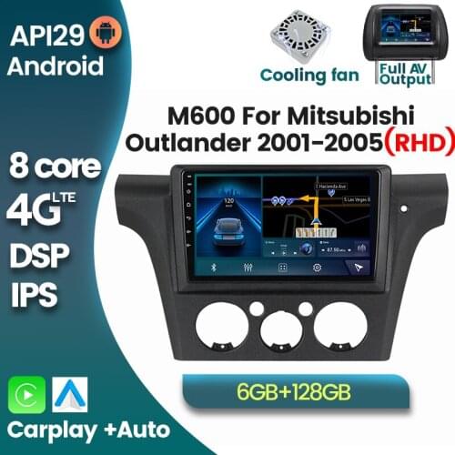 6+128G 8core Android10 Car Multimedia Video Player for MItsubishi Airtrek Outlander 2001-2005 Autoradio GPS Navigation Carplay