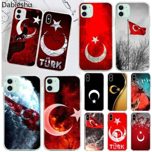 Turkey Turkish Flag Shell Phone Case for iphone 12 pro max 11 pro XS MAX 8 7 6 6S Plus X 5S SE 2020 XR cover