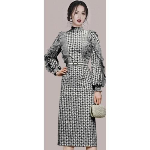 JINGZHI Fashionable Knitted Dresses