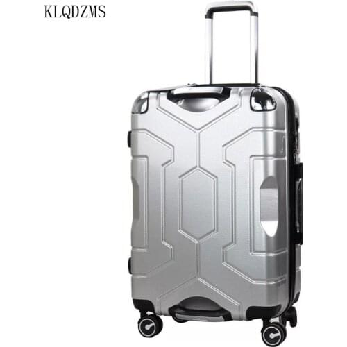 KLQDZMS 20"24inch high quality travel suitcase men women trolley luggage ABS PC rolling luggage spinne with wheel
