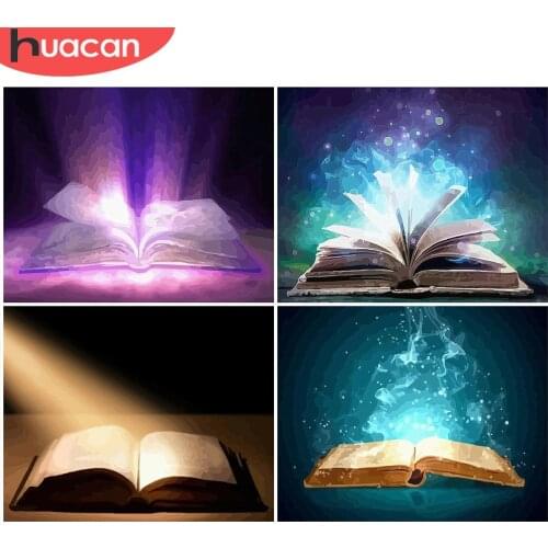 HUACAN Painting By Numbers Book Drawing On Canvas Hand Painted Paintings Books Art Gift DIY Pictures By Number Kits Home Decor