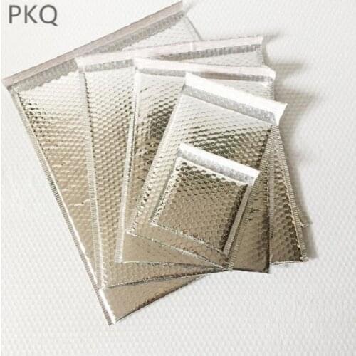 30pcs Silver Plating Foil Bubble Envelopes Bags Mailers Padded Shipping Envelope Bubble Mailing Bag Different Specifications