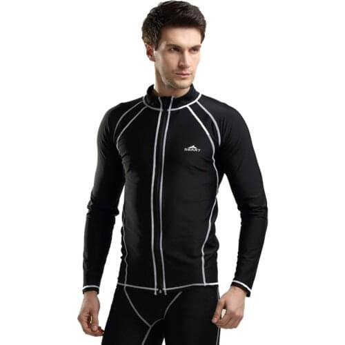 SBART Men Wetsuit for swimming Trunks Long Sleeve Snorkel Swimsuit Surfing Diving For Spearfishing Suit Rash Guard Bodysuit